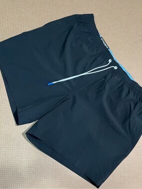 NWT Bonobos Men’s Black Swim Trunks w/ Light Blue Mesh Liner XXL
